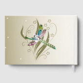 Jeweled Dragonfly Wedding Day Guestbook Gästebuch (Rückseite)