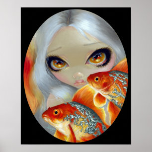 Jeweled Fische:  Silber und Poster
