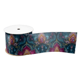 Jeweled Floral Satinband