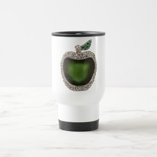 Jeweled grünes Apple Reisebecher (Mittel)