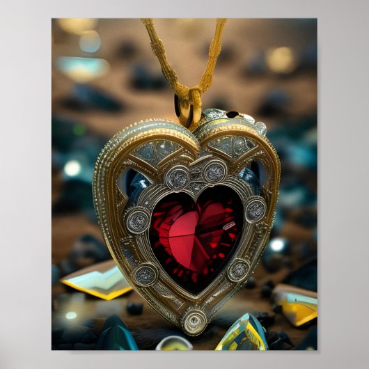 Jeweled Heart Amulet Poster (Vorne)