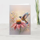Jeweled Hummingbird Karte (Vorderseite)