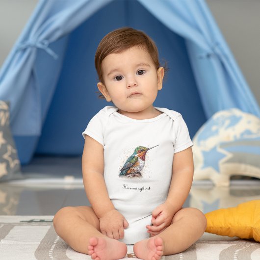 Jeweled Hummingbird Serenade Baby Strampler