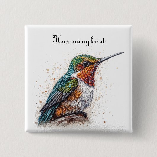 Jeweled Hummingbird Serenade Button (Vorderseite)