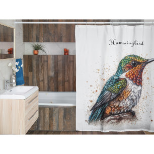Jeweled Hummingbird Serenade Duschvorhang