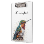 Jeweled Hummingbird Serenade Klemmbrett (Links)