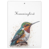 Jeweled Hummingbird Serenade Klemmbrett (Rückseite)