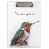 Jeweled Hummingbird Serenade Klemmbrett (Vorderseite)