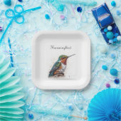 Jeweled Hummingbird Serenade Pappteller (Party)