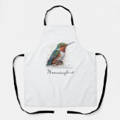 Jeweled Hummingbird Serenade Schürze (Vorderseite)
