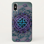Jeweled keltischer FraktalMandala iPhone X Fall Case-Mate iPhone Hülle (Rückseite)