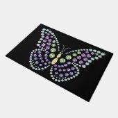 Jeweled Kristall Butterfly Rug Fußmatte (Schrägansicht)