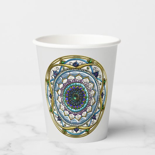 Jeweled Mandala Pappbecher (Vorderseite)