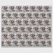 Jeweled Mardi Gras Mask Geschenkpapier (Flach)