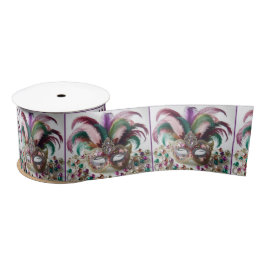 Jeweled Mardi Gras Mask Satinband