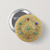 Jeweled Medallion Button (Vorne & Hinten)