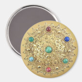 Jeweled Medallion Magnet (Vorderseite/Rückseite)
