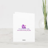 Jeweled Peace Dragon Feiertagskarte (Rückseite)