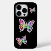 Jeweled Rainbow Kristallbutterfliegen Case-Mate iPhone Hülle (Rückseite)