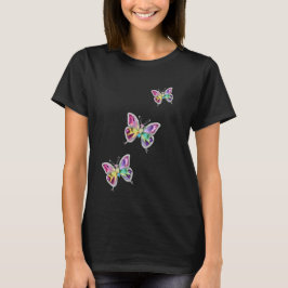 Jeweled Rainbow Kristallbutterfliegen T-Shirt