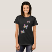 Jeweled Rainbow Kristallbutterfliegen T-Shirt (Vorne ganz)