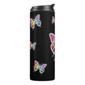 Jeweled Rainbow Kristallbutterfliegen Thermosbecher (Nach links gedreht)