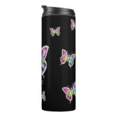 Jeweled Rainbow Kristallbutterfliegen Thermosbecher (Nach rechts gedreht)