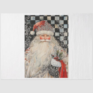 Jeweled Santa Seidenpapier