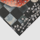 Jeweled Santa Seidenpapier (Ausschnitt)