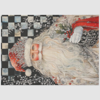 Jeweled Santa Seidenpapier