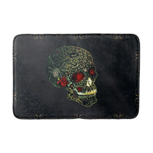 Jeweled Spinnen-Schädel u. Rosen-bezauberndes Badematte