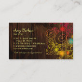 Jeweled Spiral Trees Haare Stylist Visitenkarte (Rückseite)