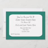 Jeweled Starfish Party Einladung (Rückseite)