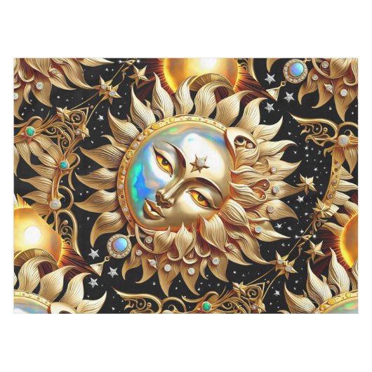 Jeweled Sun Tischdecke (Vorderseite (Horizontal))