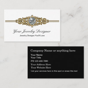 Jeweler Business Cards Visitenkarte