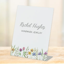 Jeweler Floral Display Sockelschild