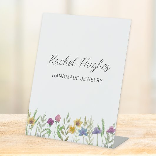 Jeweler Floral Display Sockelschild