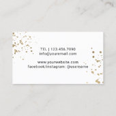 Jewelier Designer Gold Botanisches Ginkgo Logo Visitenkarte (Rückseite)