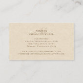 Jewelier Maker Boho Terracotta Sun Business Card Visitenkarte (Rückseite)