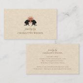 Jewelier Maker Boho Terracotta Sun Business Card Visitenkarte (Vorne/Hinten)