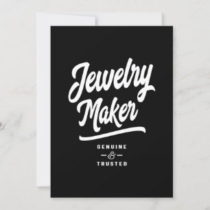 Jewelier Maker Job Title Gift Einladung