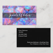 Jewelier Opal Look farbenfrohe Visitenkarten Visitenkarte (Vorne/Hinten)