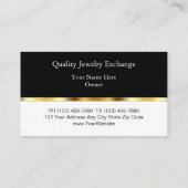 Jewelier-Visitenkarten Visitenkarte (Rückseite)