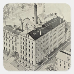 Jewell Belting Co Quadratischer Aufkleber