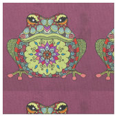 Jewelled Frosch auf Lila Stoff (Nahaufnahme)