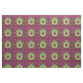 Jewelled Frosch auf Lila Stoff (Fat Quarter (45,7 x 55,9 cm))