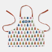 Jewelone Bäume mit dem Namen Holiday Cookie Baking Schürze (Vorderseite)