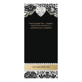 Jewelry Damask Beige Blumensalon Wellness-Center M Werbekarte (Hinten)