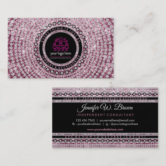 Jewelry Diamond Visitenkarte (Vorne/Hinten)