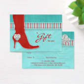 Jewelry Gift Card Wellness-Center Valentinin's Hea (Schreibtisch)